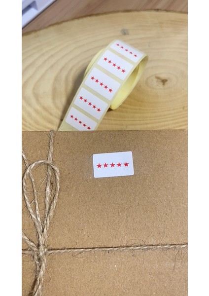 Beş Yıldız Yapışkanlı Etiket 20X15MM 200 Adet