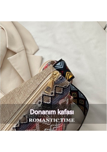 Abay Moda Etnik Stil Püskül Omuz Crossbody Çanta (Yurt Dışından)