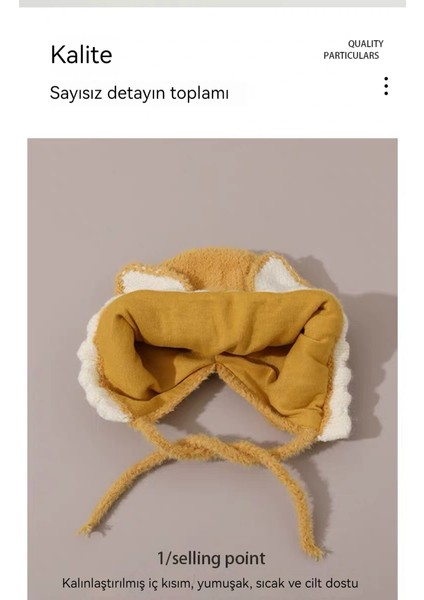 Chenweı1 Bebekler ve Küçük Çocuklar Için Yeni Kış Sıcak Yün Şapka (Yurt Dışından)