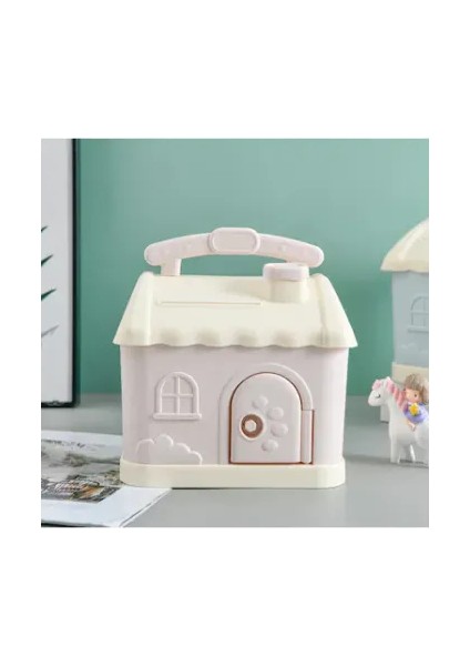 Ev Şeklinde Anahtarlı Kumbara Pembe fiyatları