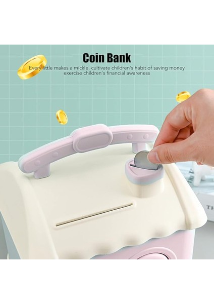 Ev Şeklinde Anahtarlı Kumbara Pembe fırsatları