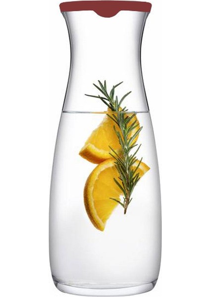 43813 Amphora Silikon Kırmızı Kapaklı Sürahi 1180cc