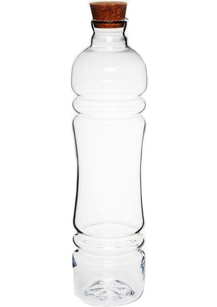 El İmalatı Kristal Ortası Bazık Cam Şİşe 1 Adet 23066