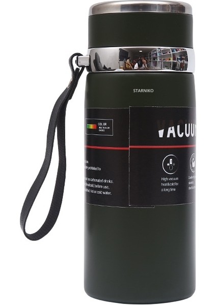 Spor Askılı Termos Şişesi 0,6l (Yurt Dışından)