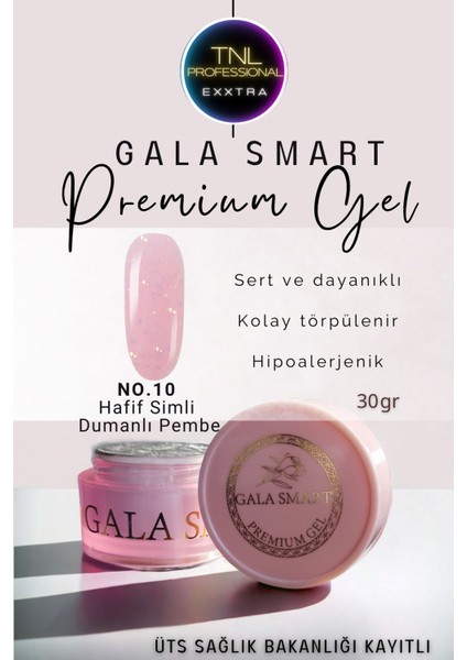 Gala Smart Protez Tırnak Jeli No: 10 Orta Akışkan Kıvam 30 gr Jel Tırnak Güçlendirme
