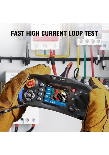 DT-6650 Çok Fonksiyonlu Tesisat Test Cihazı