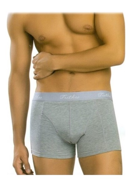 0114 Erkek Elestan Boxer Gri
