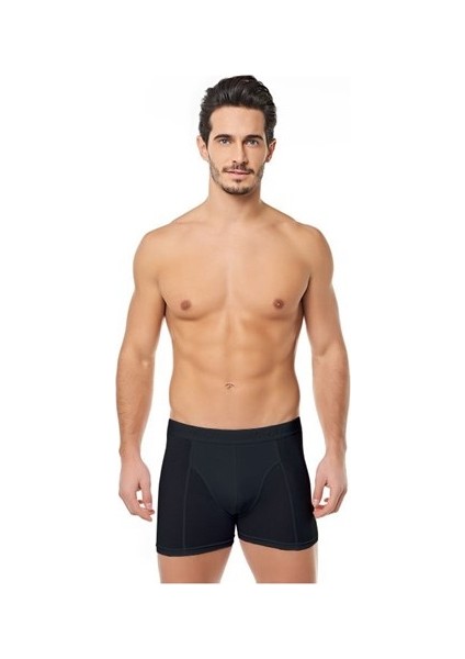 0114 Erkek Elestan Boxer Siyah