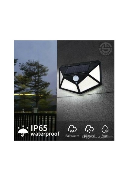 BRC Desing Solar Bahçe Aydınlatma Lambası 100 LED