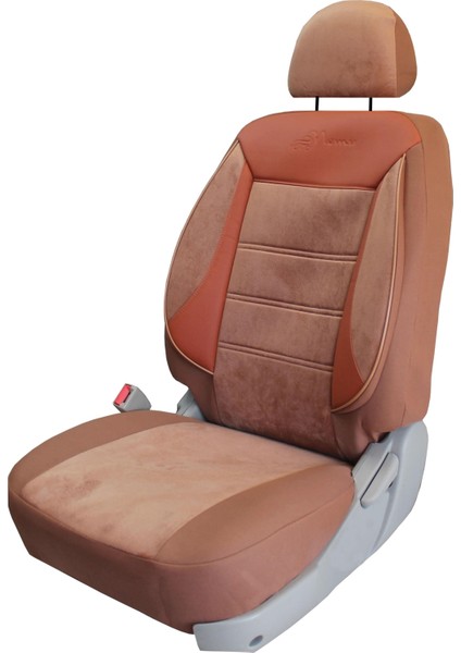 Daihatsu Ciore Uyumlu Tay Tüyü Kumaş Oto Koltuk Kılıfı - Düz Taba
