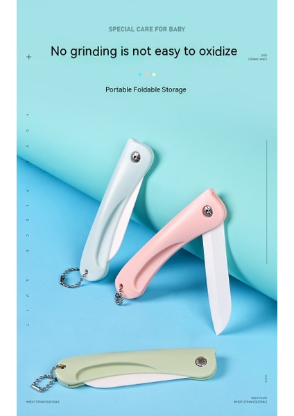 Seramik Bıçak Mutfak Bıçağı Taşınabilir Zincir Katlanır Bıçak Çok Fonksiyonlu Mini Ev Seramik Meyve Bıçağı (Yurt Dışından) fırsatları