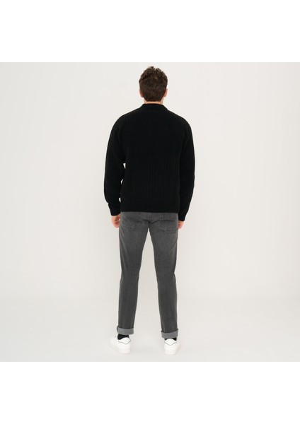 Cep Detaylı Bisiklet Yaka Kazak - Metro fiyatları