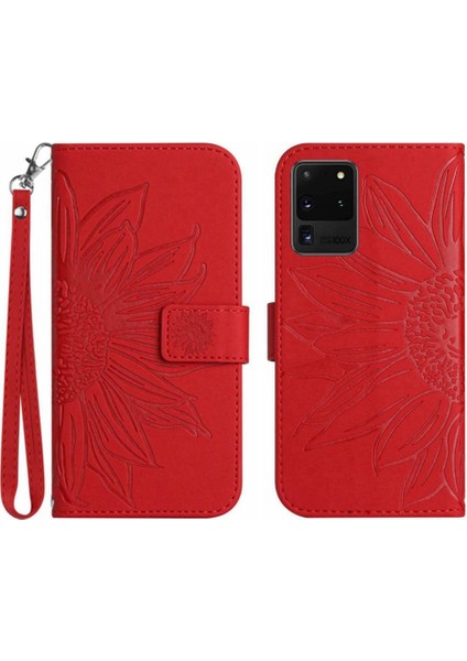 Samsung Galaxy S20 Ultra Flip Cüzdan Telefon Kılıfı Için Kart Yuvaları ile (Yurt Dışından)