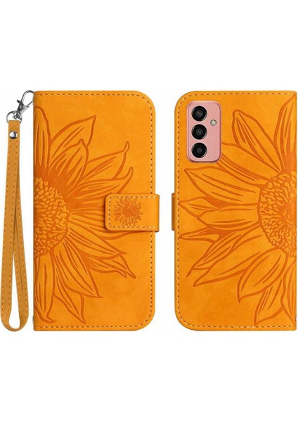 Samsung Galaxy M23 5g Lüks Pu Deri Kart Yuvaları Tutucu ile (Yurt Dışından)