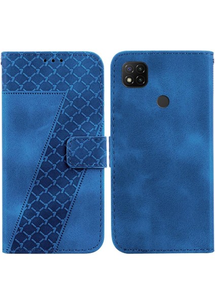 Xiaomi Redmi 9c Için Telefon Kılıfı Pu Deri Flip Folio Kapak Cüzdan Kart (Yurt Dışından)