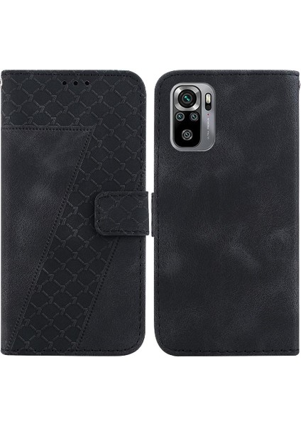 Telefon Kılıfı Için Xiaomi Redmi Not 10 4G/10S Kart Yuvası Fonksiyonu Flip Folio (Yurt Dışından)