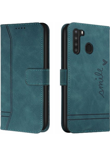 Samsung Galaxy A21 Flip Folio Cüzdan Kart Yuvaları Için Telefon Kılıfı Kapak Pu (Yurt Dışından) indirimleri