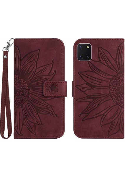 Samsung Galaxy Not 10 Lite Flip Cüzdan Telefon Kılıfı Için Kart Pu (Yurt Dışından)