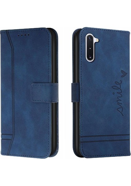 Samsung Galaxy Not 10 Için Telefon Kılıfı El Kayışı Flip Folio Cüzdan Kart Pu (Yurt Dışından)