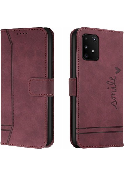 Samsung Galaxy S10 Lite Flip Folio Cüzdan Kart Yuvaları Için Telefon Kılıfı Kapak (Yurt Dışından)