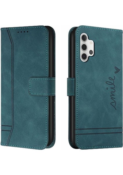 Samsung Galaxy A32 5g El Kayışı Kart Yuvaları Kapak Manyetik Için Telefon Kılıfı (Yurt Dışından)