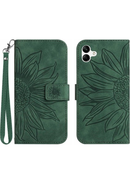 Kart Yuvaları Tutucu Flip Cüzdan ile Samsung Galaxy F14 Kısa Kayış Için Kılıf (Yurt Dışından)