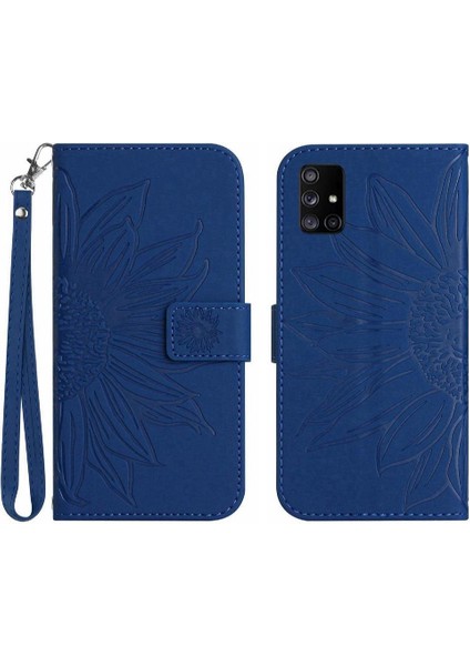 Kart Yuvaları Tutucu Lüks Pu Deri ile Samsung Galaxy A51 5g Için Kılıf (Yurt Dışından)