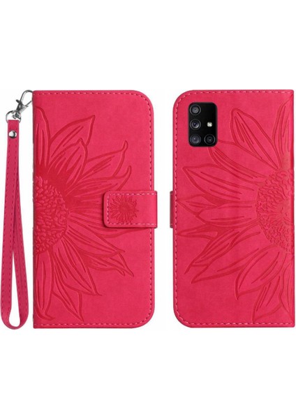 Kart Yuvaları Tutucu Lüks Pu Deri ile Samsung Galaxy A51 5g Için Kılıf (Yurt Dışından)