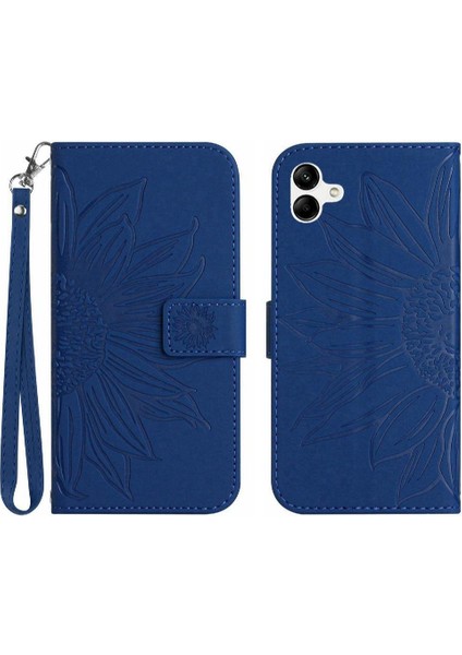 Kart Yuvaları Tutucu Flip Cüzdan ile Samsung Galaxy F14 Kısa Kayış Için Kılıf (Yurt Dışından)