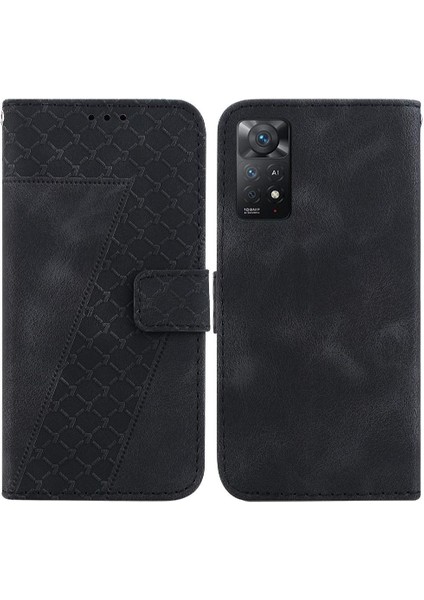 Telefon Kılıfı Için Xiaomi Redmi Not 11 Pro 4g/5g Cüzdan Kart Yuvası Fonksiyonu Pu (Yurt Dışından)