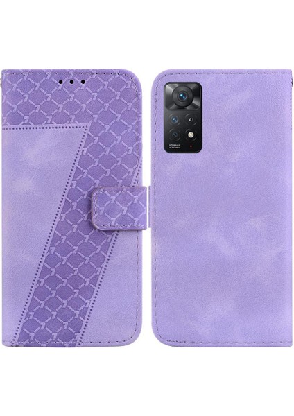 Telefon Kılıfı Için Xiaomi Redmi Not 11 Pro 4g/5g Cüzdan Kart Yuvası Fonksiyonu Pu (Yurt Dışından)