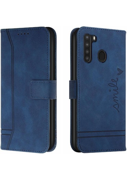 Samsung Galaxy A21 Flip Folio Cüzdan Kart Yuvaları Için Telefon Kılıfı Kapak Pu (Yurt Dışından) indirimleri