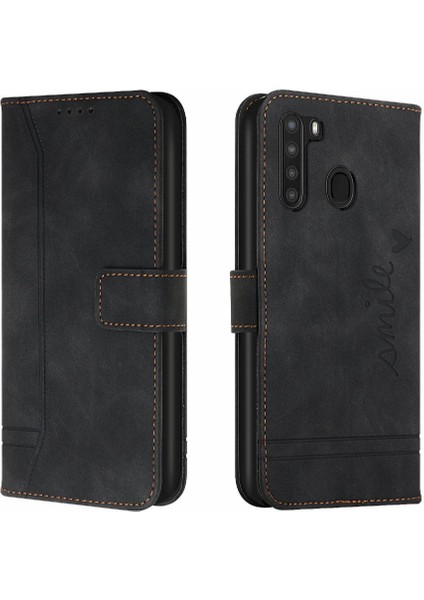 Samsung Galaxy A21 Flip Folio Cüzdan Kart Yuvaları Için Telefon Kılıfı Kapak Pu (Yurt Dışından) indirimleri