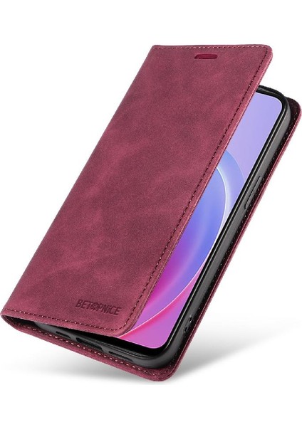 Oppo A96 5g Manyetik Folio Cüzdan Pu Deri Koruyucu Kılıf (Yurt Dışından)