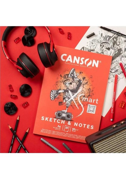 Xsmart Sketch & Notes A4 90 gr 50 Sayfa Çizim Defteri
