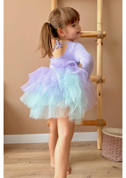 Lila Tütü Etekli Kız Çocuk Balerin Elbise - Miranda fiyatları