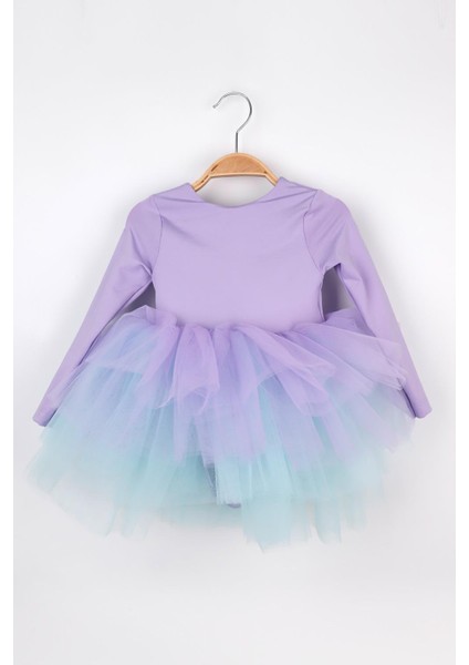 Lila Tütü Etekli Kız Çocuk Balerin Elbise - Miranda modelleri