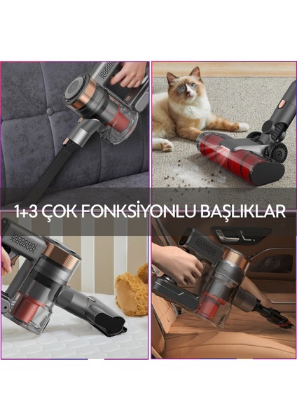 VC80 Kablosuz Şarjlı Dikey Süpürge