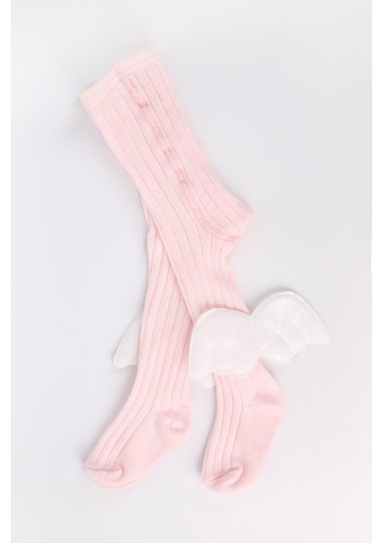 Pembe Kanat Fitilli Kız Çocuk Külotlu Çorap fiyatları