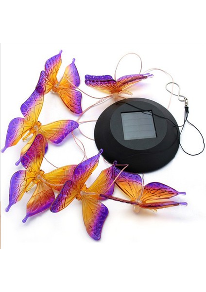 Solar Renkli Işık Kelebek Açık-Siyah (Yurt Dışından)