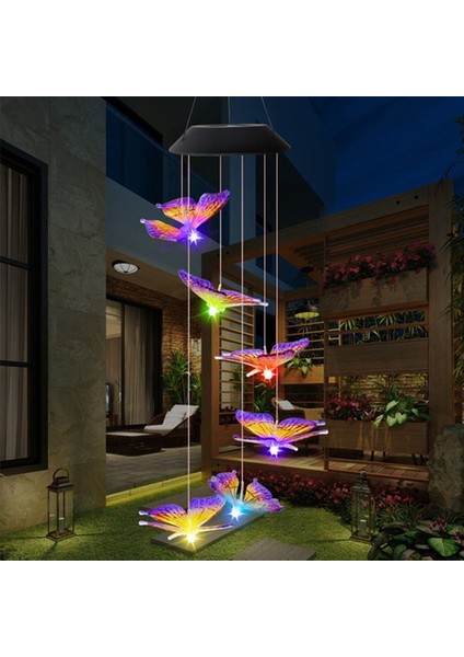 Solar Renkli Işık Kelebek Açık-Siyah (Yurt Dışından) fırsatları