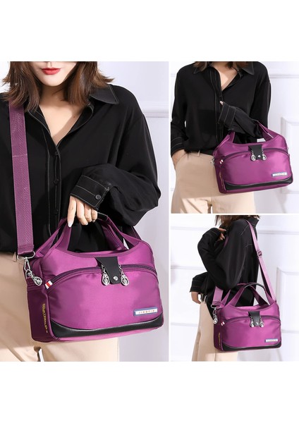 Casual Oxford Bez Tote Kadın Omuz Çantası (Yurt Dışından)