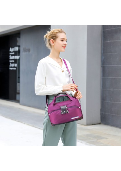 Casual Oxford Bez Tote Kadın Omuz Çantası (Yurt Dışından)