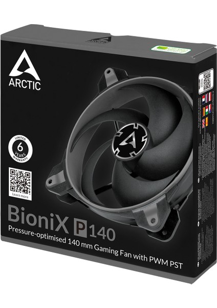 Bionix P140 Pressure-Optimised Case Fan Pwm Pst (14CM Kasa Fanı Gri  Renk) (ACFAN00159A)