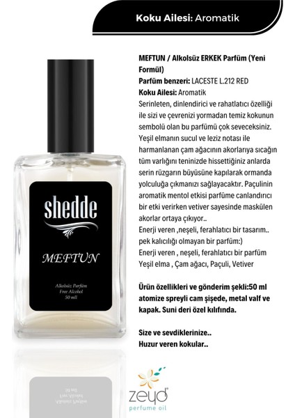 Alkolsüz Erkek Parfüm Meftun Edp 50 ml fiyatları