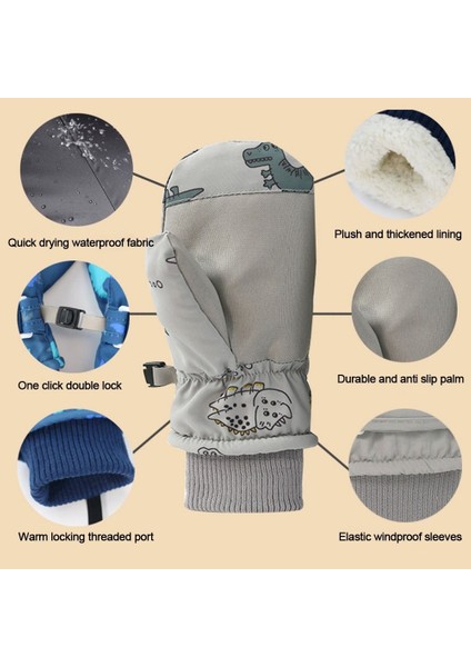 Su Geçirmez Çocuk Kayak Eldivenleri Rüzgar Geçirmez Kaymaz Çocuklar Bisiklet Eldiveni Kar Snowboard Kalın Sıcak Spor Eldivenler (Yurt Dışından) modelleri