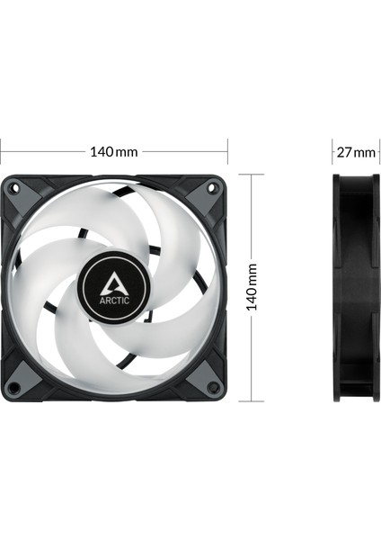 Arctıc P14 Pwm Pst A-Rgb 0db - Kasa Fanı (ACFAN00239A) - 140MM (14CM)