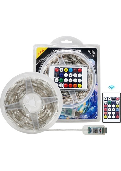 Rgb Wifi Şerit LED Kumandalı 5 Metre Ses Duyarlı SD609