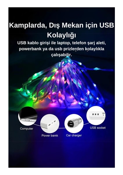 Rgb Wifi Şerit LED Kumandalı 5 Metre Ses Duyarlı SD609