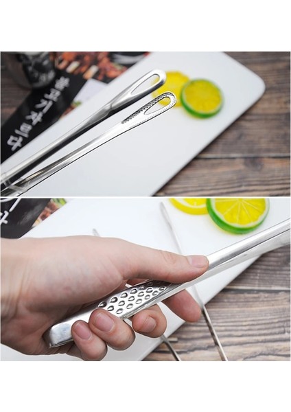 L Tarzı 24CM 28CM Paslanmaz Çelik Barbekü Kelepçesi Maşa Ekstra Uzun Cımbız Yemek Maşası Mutfak Barbekü Aracı (Yurt Dışından) modelleri